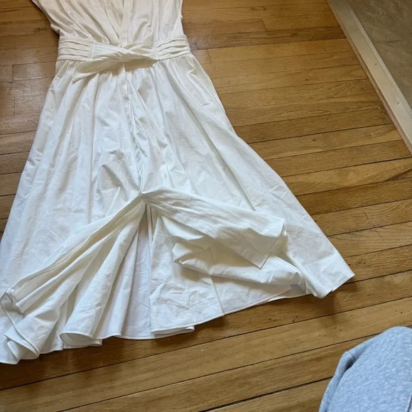 Kobi Halperin White Tie Waist Midi Dress - Picture 8 of 14